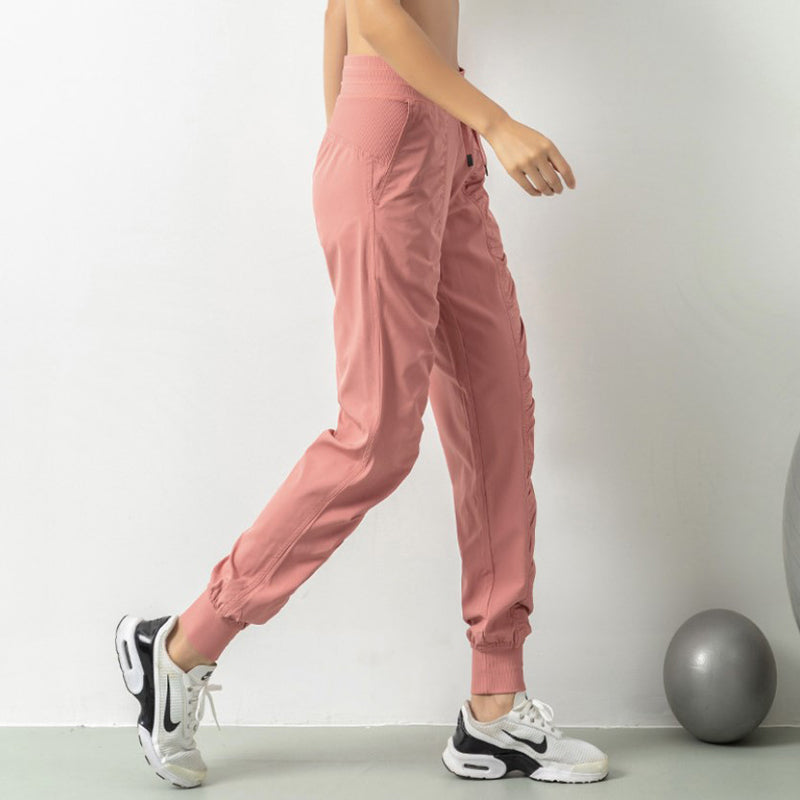 gym leggings with drawstring waist